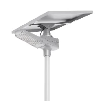 Đèn đường LED với bảng điều khiển năng lượng mặt trời